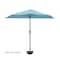 Pure Garden 9 Ft Semicircle Patio Umbrella, Blue 50-145-B - alternate 5